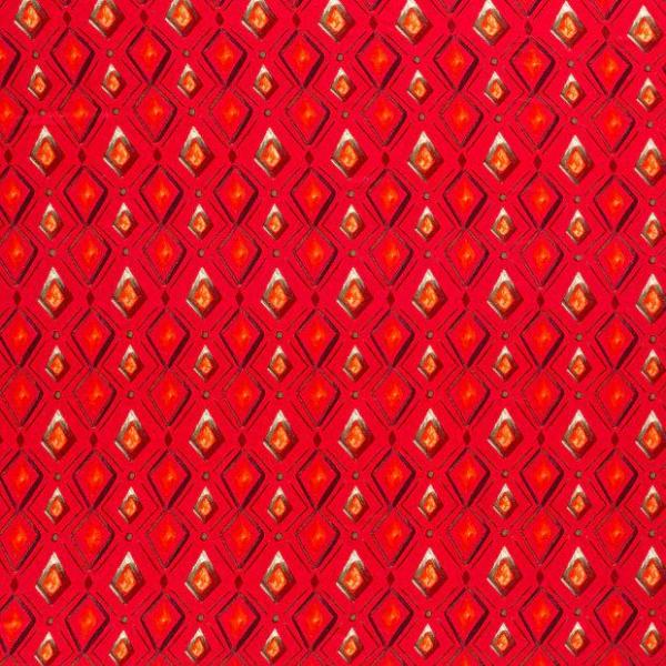 Viskosejersey Abstrakt auf Rot